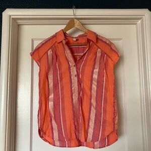 Pilcro Serena Buttondown Blouse Size S